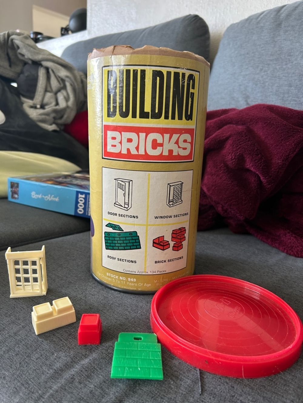 Vintage building bricks